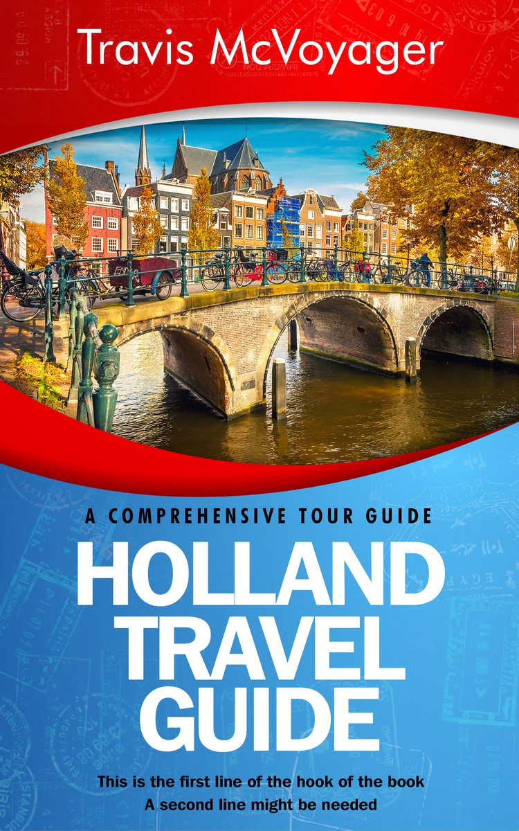 2D view of Premade Travel Book Cover - Flame Pea