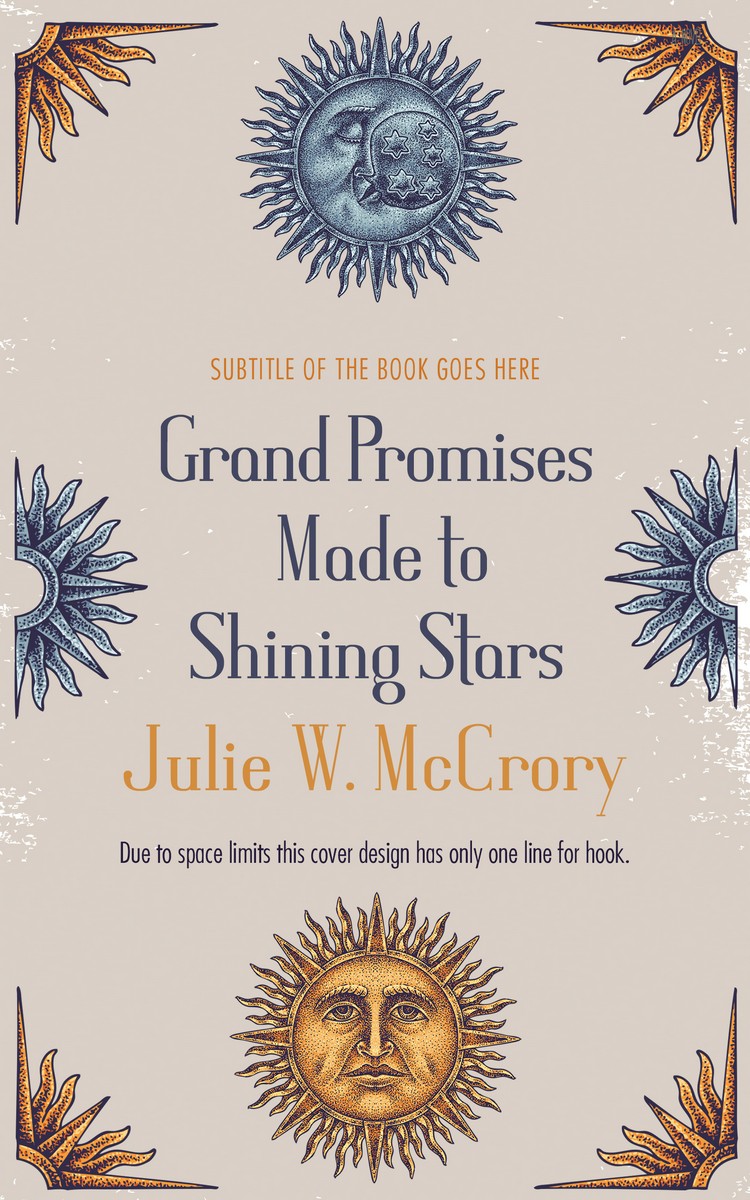 2D view of Premade Poetry Book Cover - Sisal