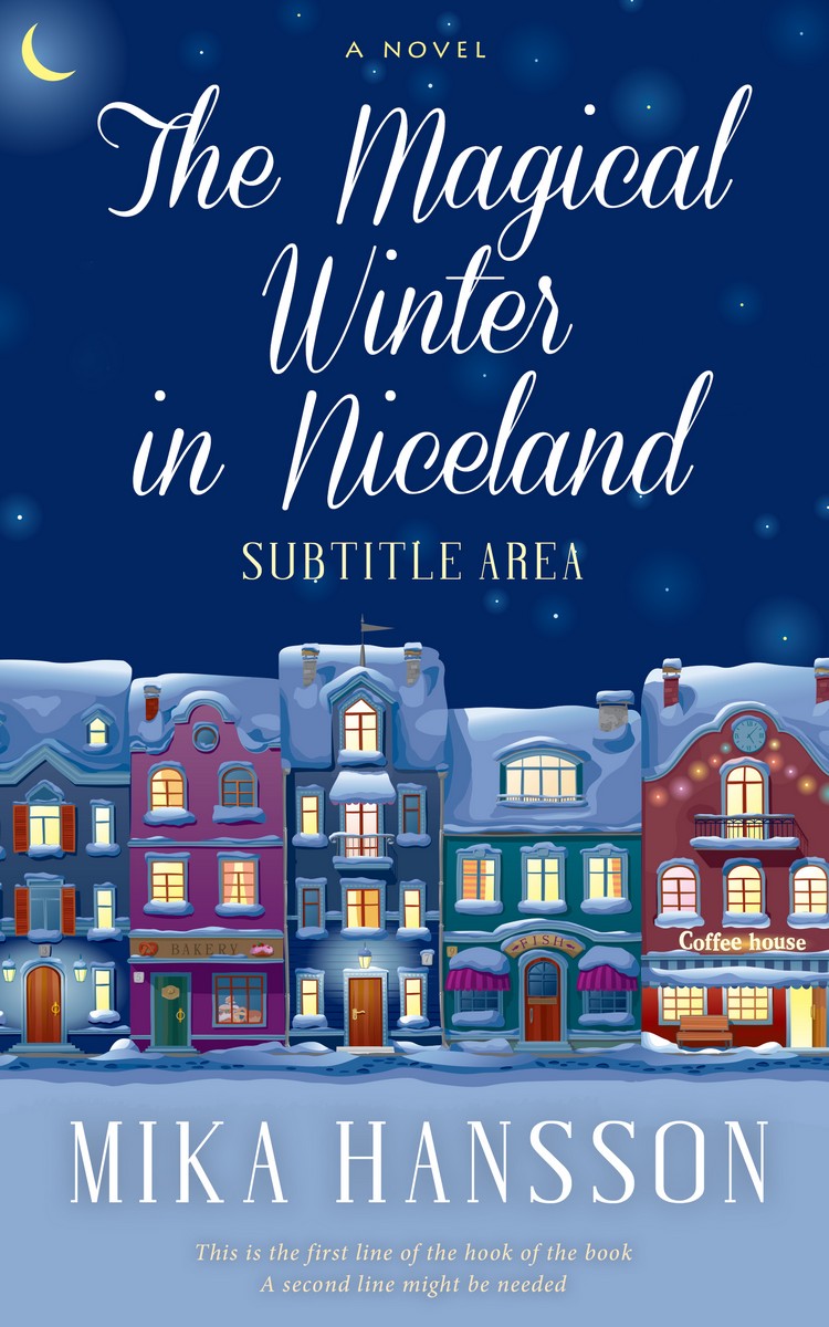 2D view of Premade Fantasy Book Cover - Cadet Blue