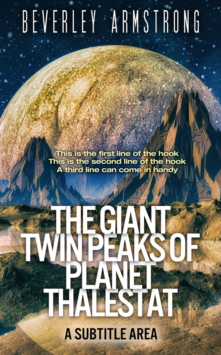 2D view of Premade Science Fiction Book Cover - Gable Green