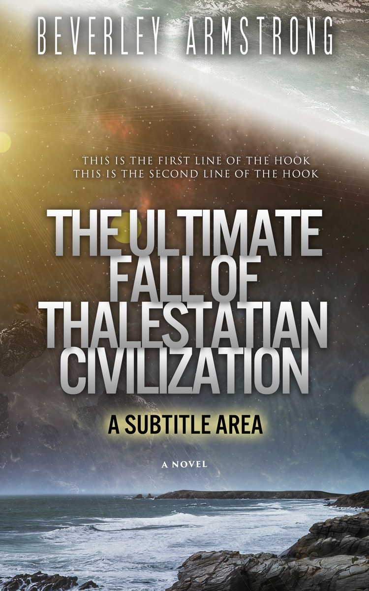 2D view of Premade Apocalyptica Book Cover - Fuscous Gray