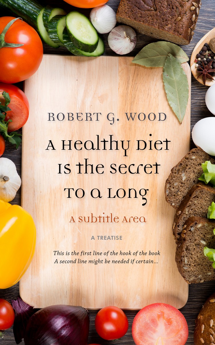 2D view of Premade Health & Dieting & Fitness Book Cover - Black Marlin