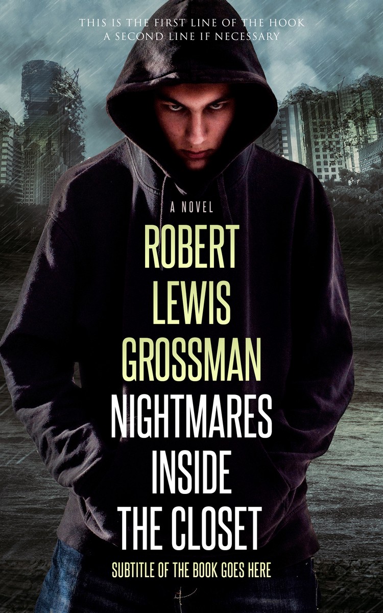 2D view of Premade Action & Adventure Book Cover - Woodsmoke