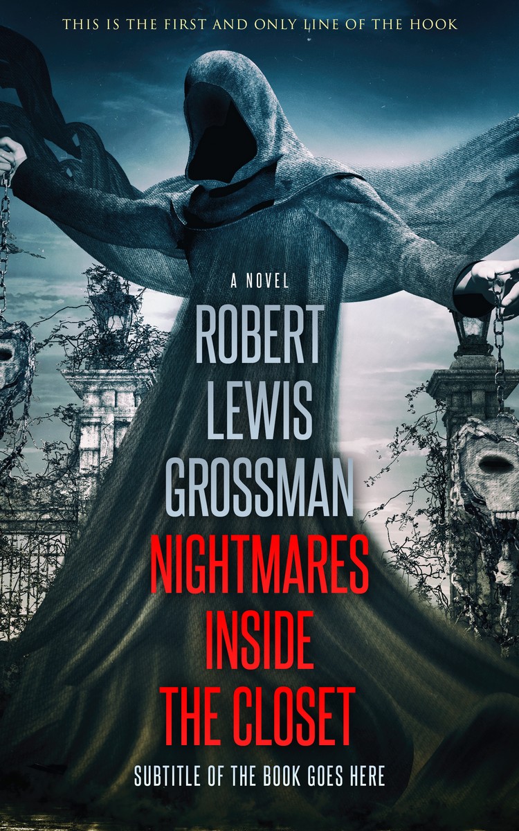 2D view of Premade Horror Book Cover - Timber Green