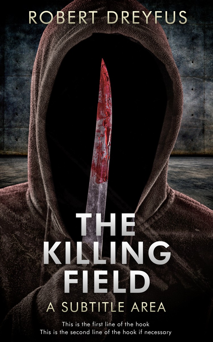 2D view of Premade Mystery & Thriller & Suspense Book Cover - Cod Gray