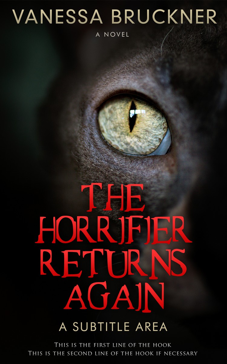 2D view of Premade Horror Book Cover - Cod Gray