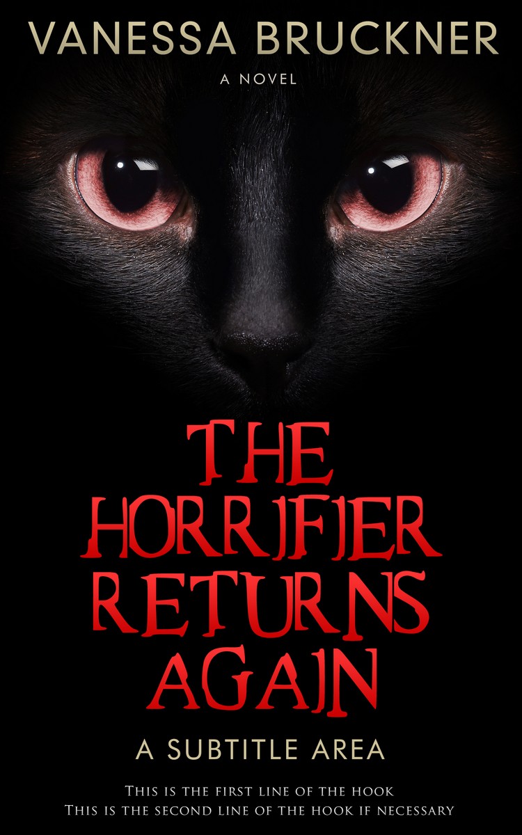 2D view of Premade Horror Book Cover - Cod Gray