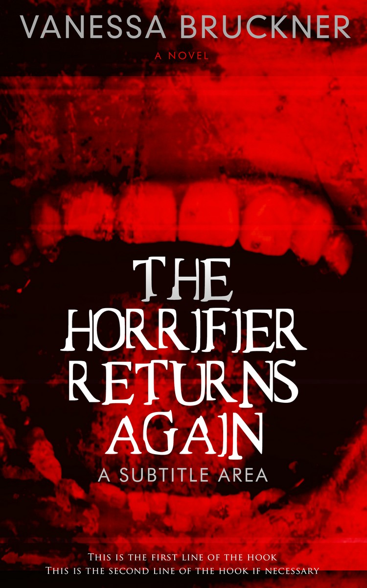 2D view of Premade Horror Book Cover - Thunderbird