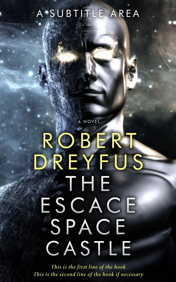 2D view of Premade Science Fiction Book Cover - Shark