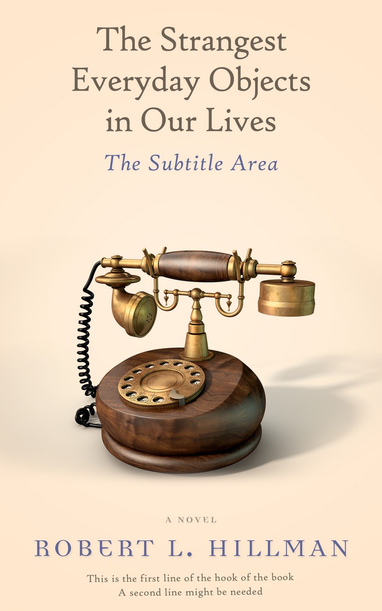 2D view of Premade Business Book Cover - Champagne