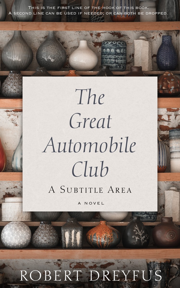 2D view of Premade Literary Fiction Book Cover - Swirl