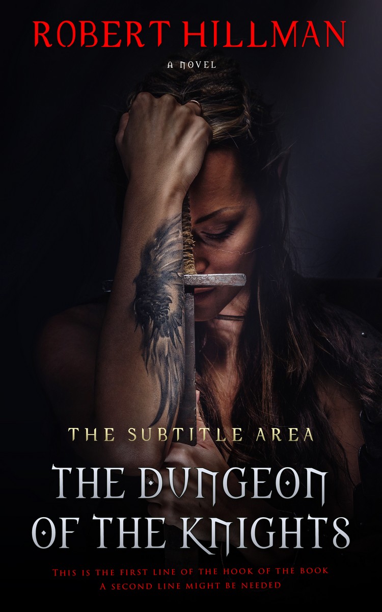 2D view of Premade Fantasy Book Cover - Cod Gray