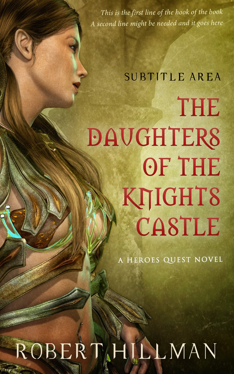 2D view of Premade Fantasy Book Cover - Pesto