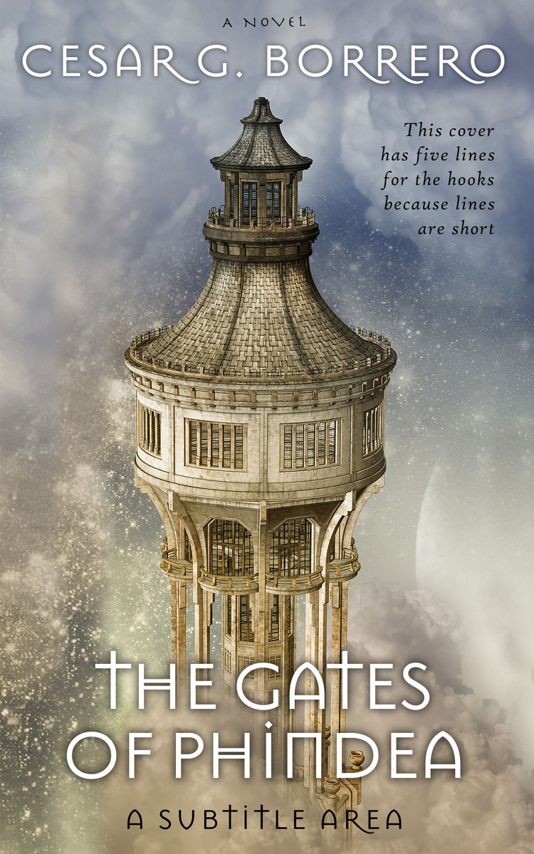 2D view of Premade Fantasy Book Cover - Zorba