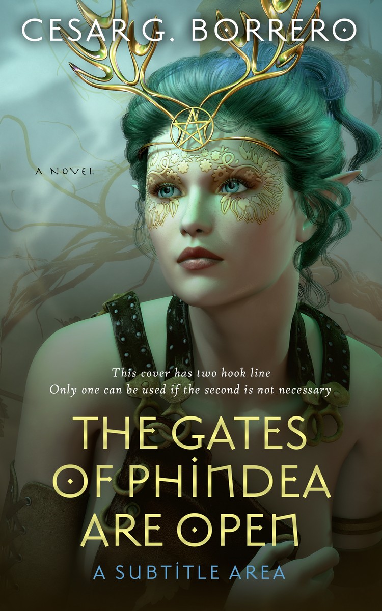 2D view of Premade Fantasy Book Cover - Kelp