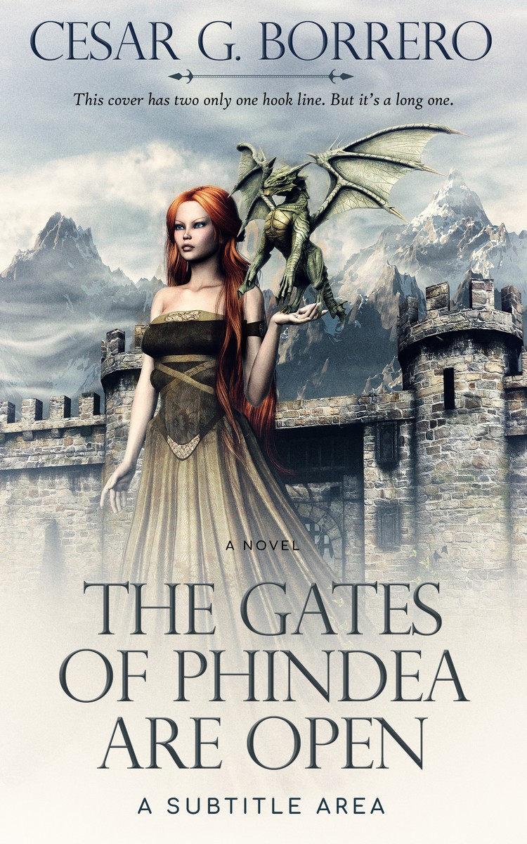 2D view of Premade Fantasy Book Cover - Timberwolf