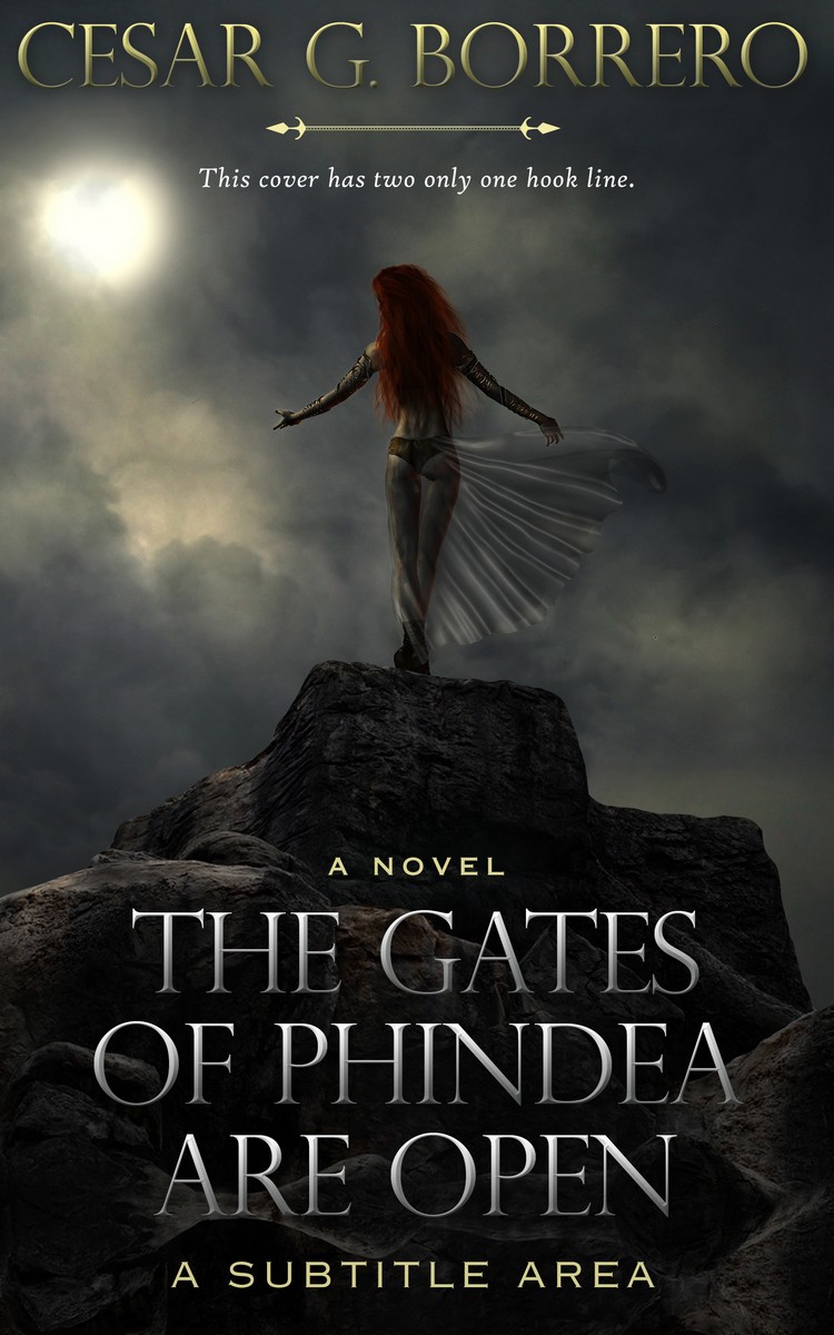 2D view of Premade Fantasy Book Cover - Heavy Metal