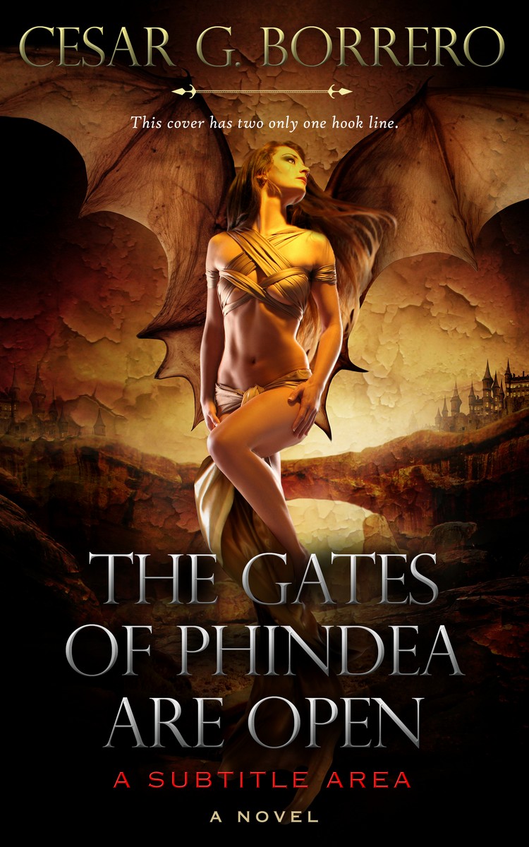 2D view of Premade Fantasy Book Cover - Tussock