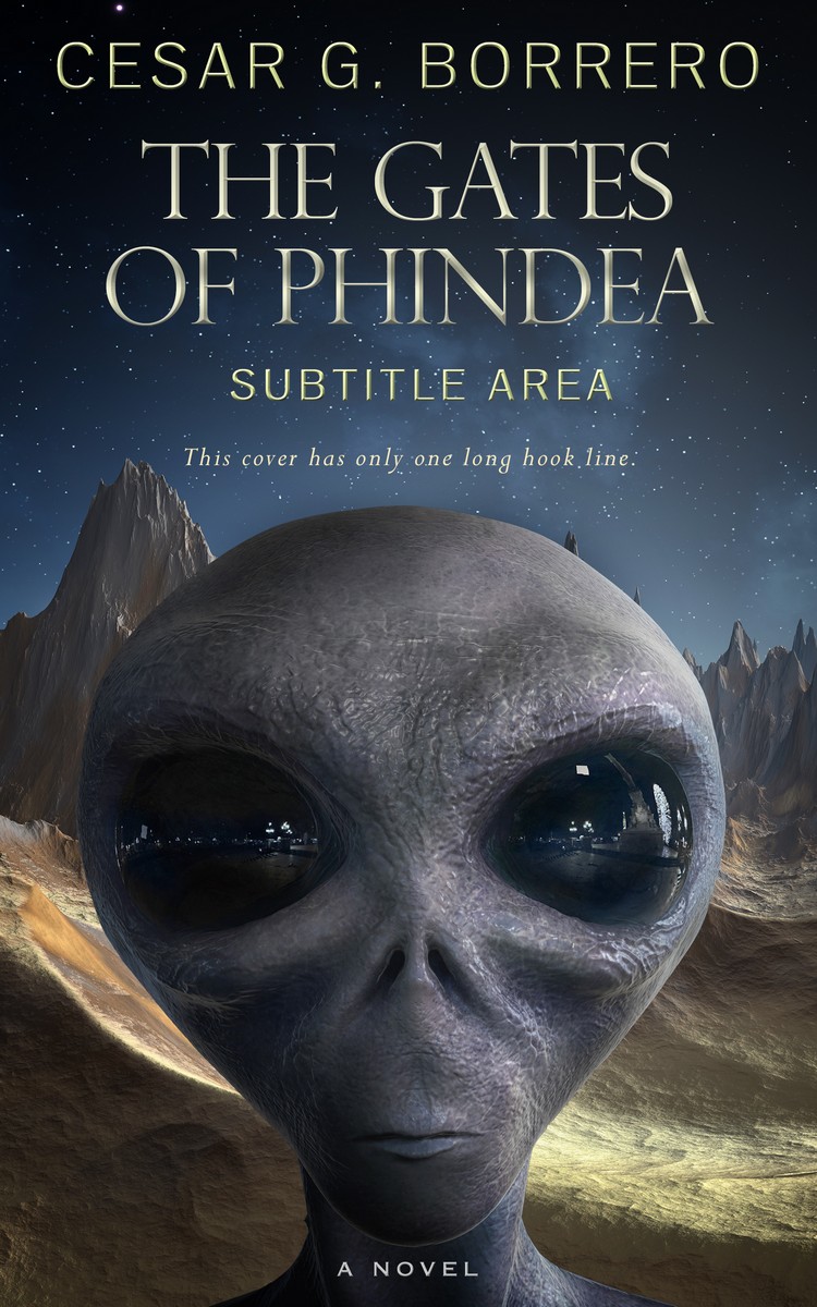 2D view of Premade Science Fiction Book Cover - Charade