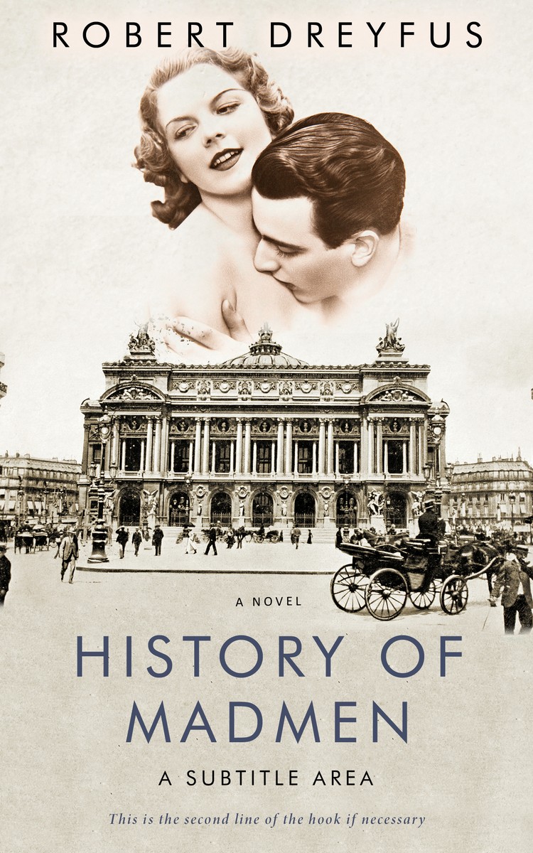 2D view of Premade Romance Book Cover - Satin Linen