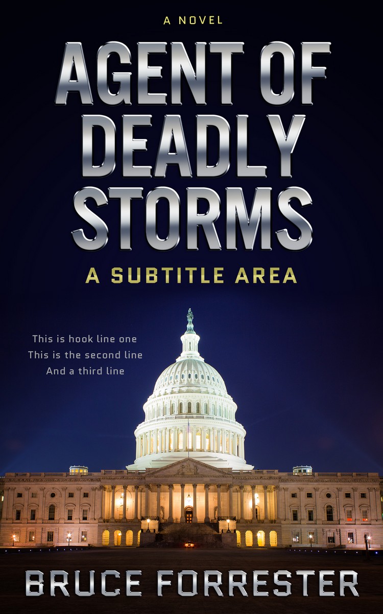 2D view of Premade Action & Adventure Book Cover - Malta