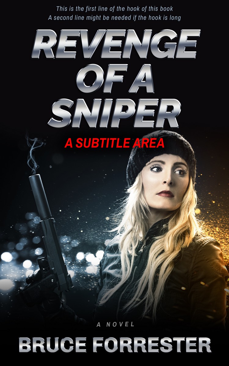 2D view of Premade Mystery & Thriller & Suspense Book Cover - Bison Hide