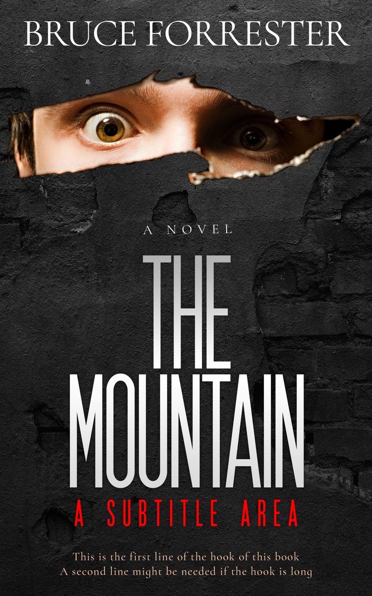 2D view of Premade Abstract Book Cover - Mine Shaft