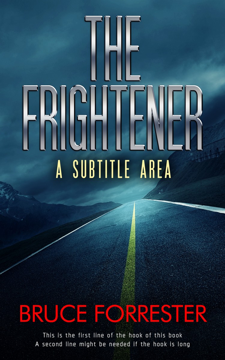 2D view of Premade Action & Adventure Book Cover - Big Stone