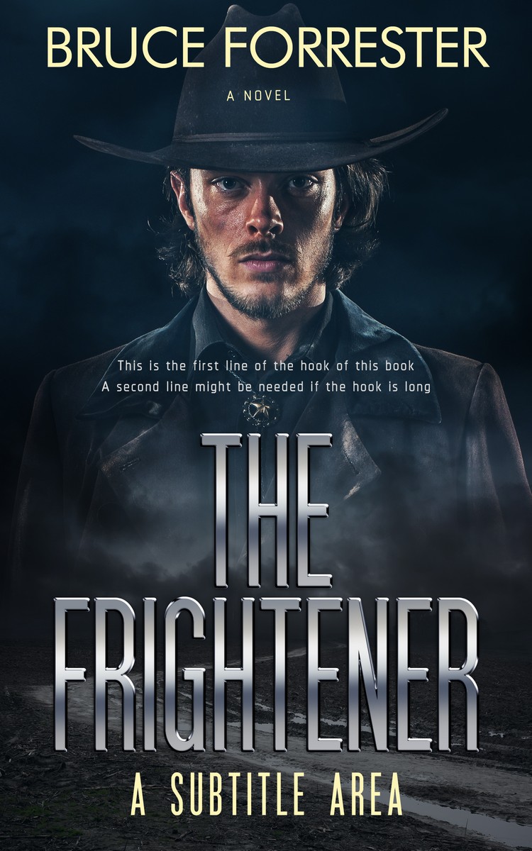 2D view of Premade Action & Adventure Book Cover - Mirage