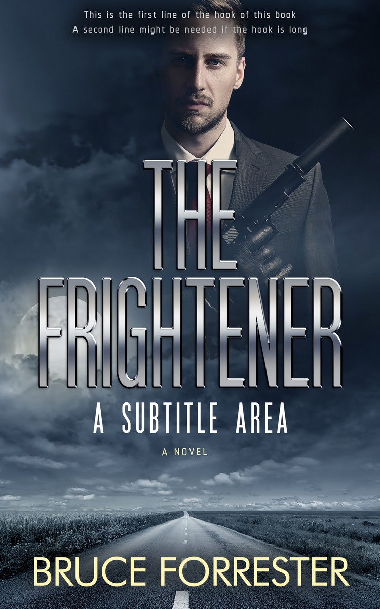 2D view of Premade Action & Adventure Book Cover - Ebony Clay