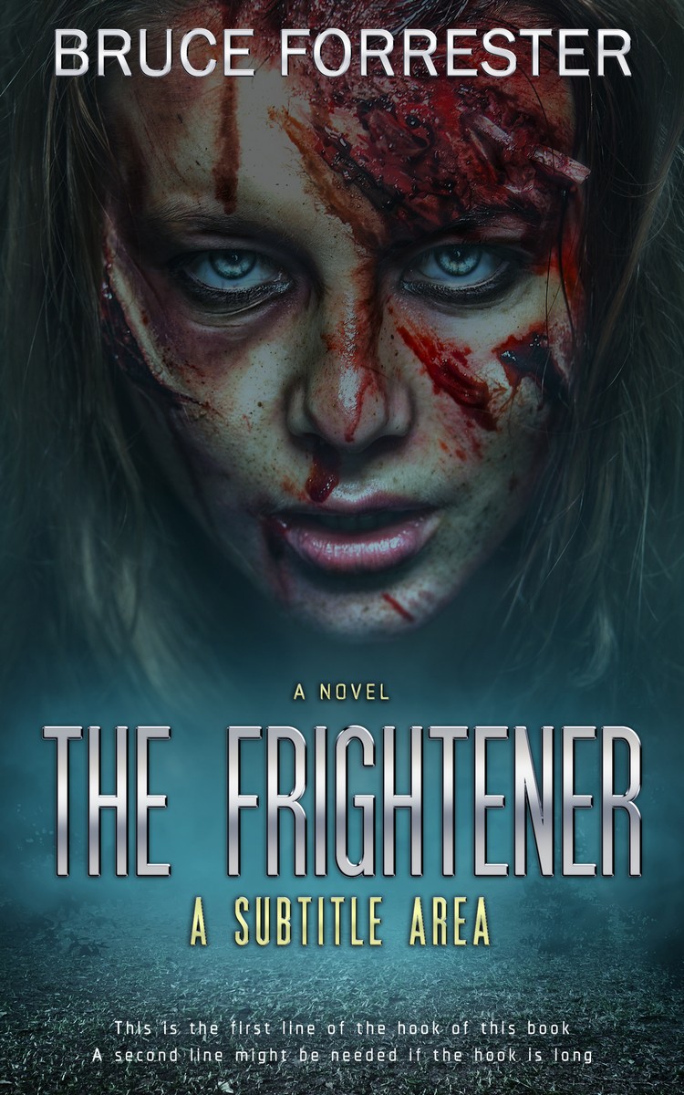 2D view of Premade Mystery & Thriller & Suspense Book Cover - Outer Space