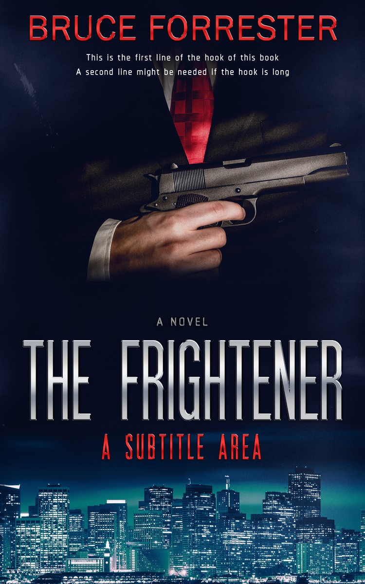 2D view of Premade Action & Adventure Book Cover - Ebony