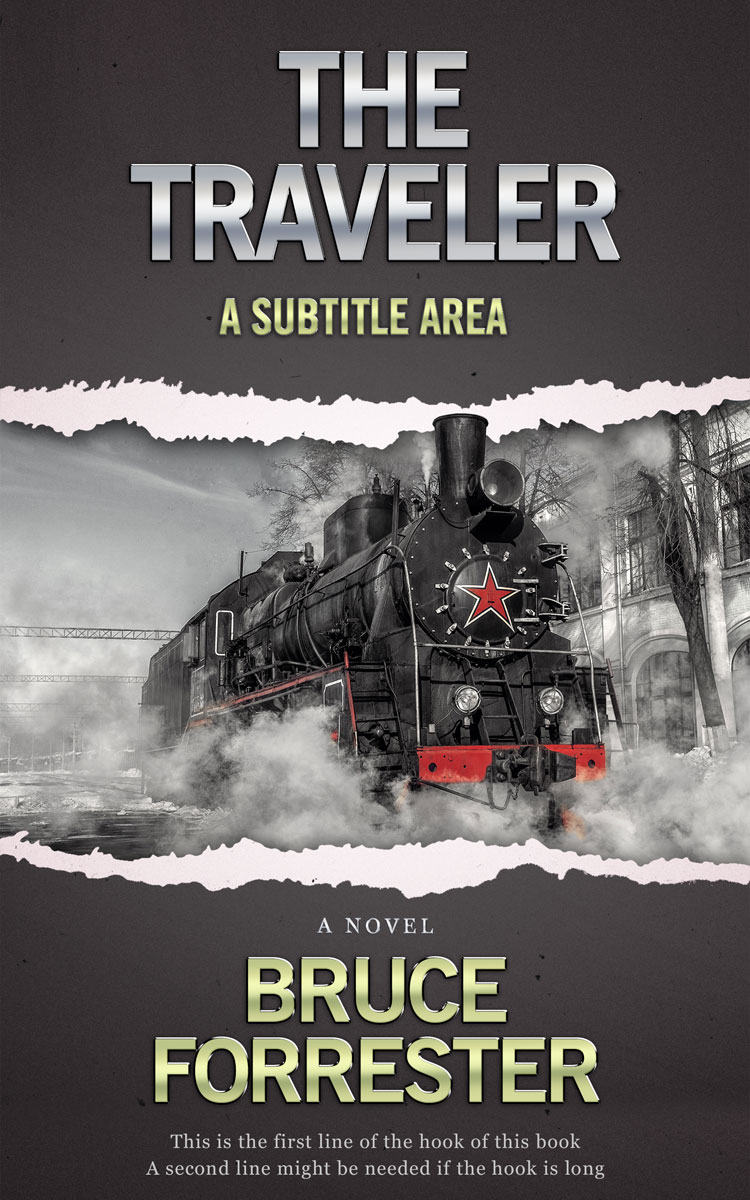 2D view of Premade Action & Adventure Book Cover - Mine Shaft
