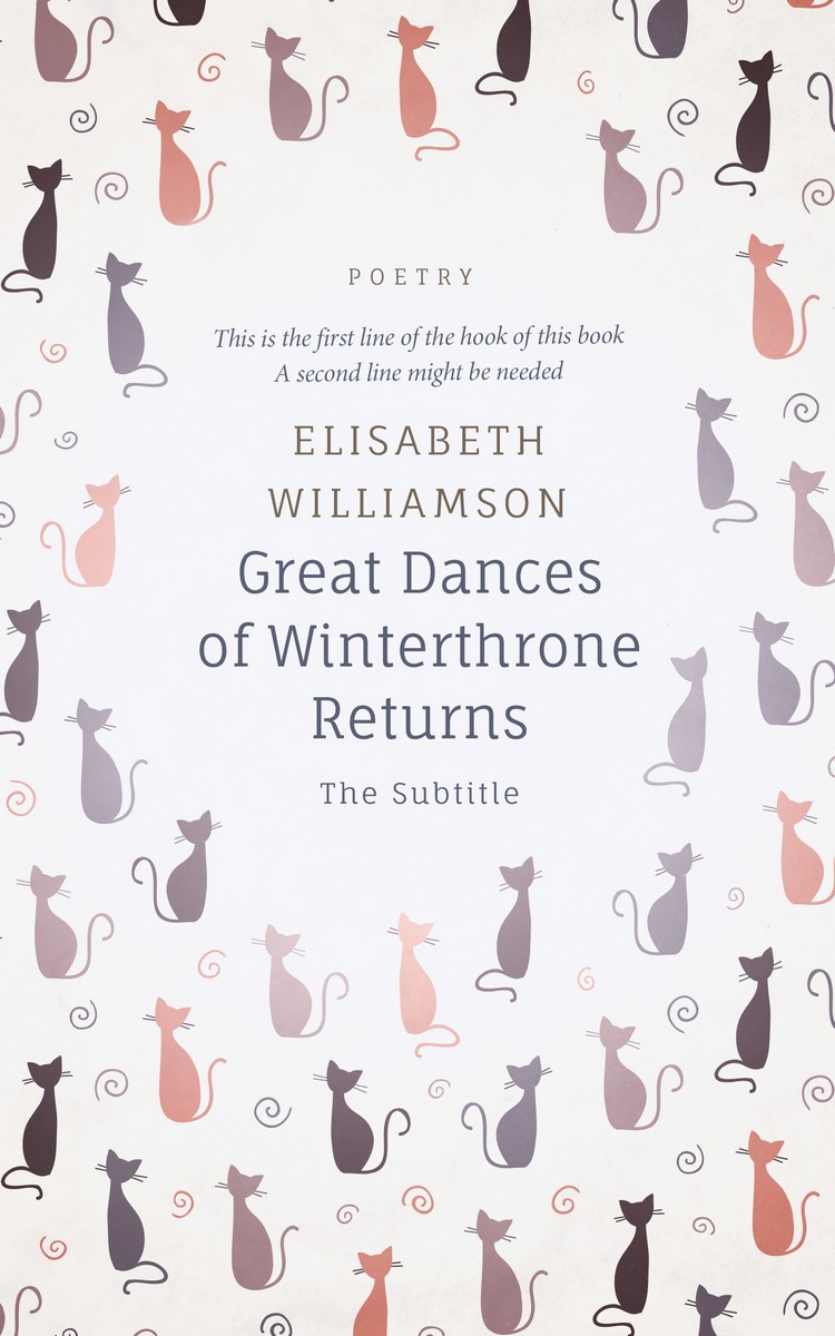 2D view of Premade Poetry Book Cover - Athens Gray