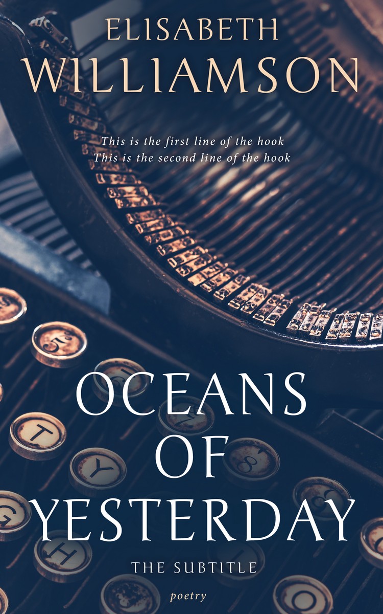 2D view of Premade Poetry Book Cover - Cloud Burst