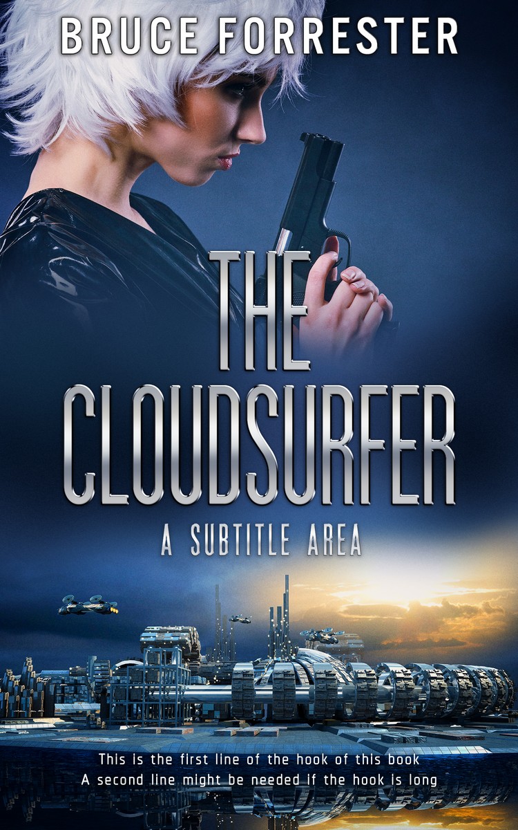 2D view of Premade Science Fiction Book Cover - Big Stone