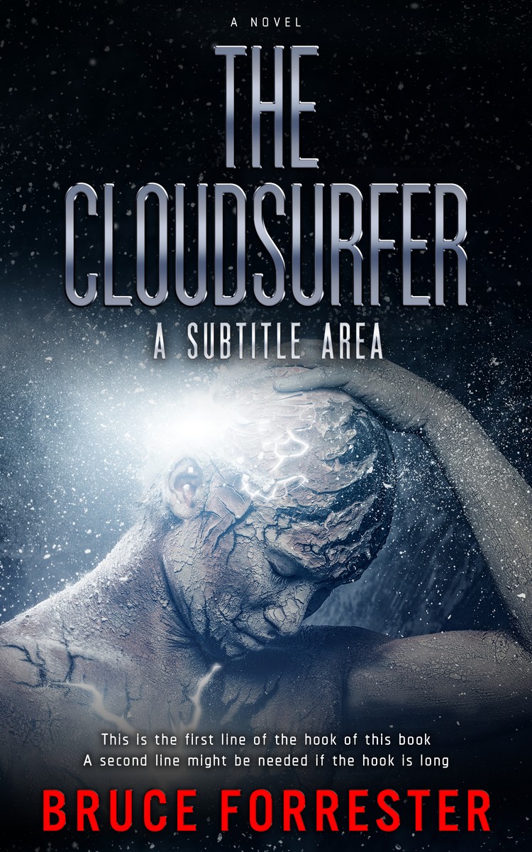 2D view of Premade Science Fiction Book Cover - Pink Swan