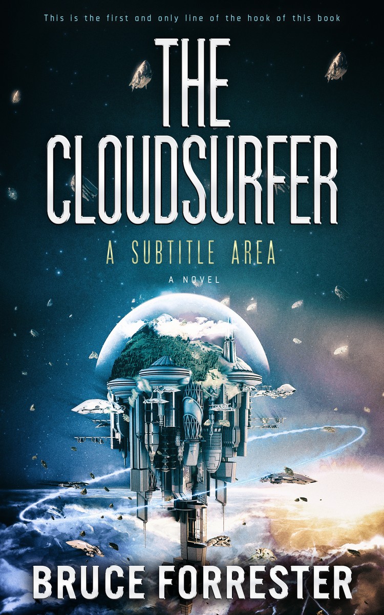 2D view of Premade Science Fiction Book Cover - Iron