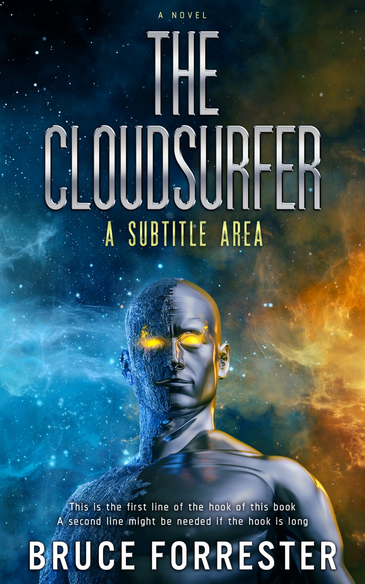 2D view of Premade Science Fiction Book Cover - Gable Green