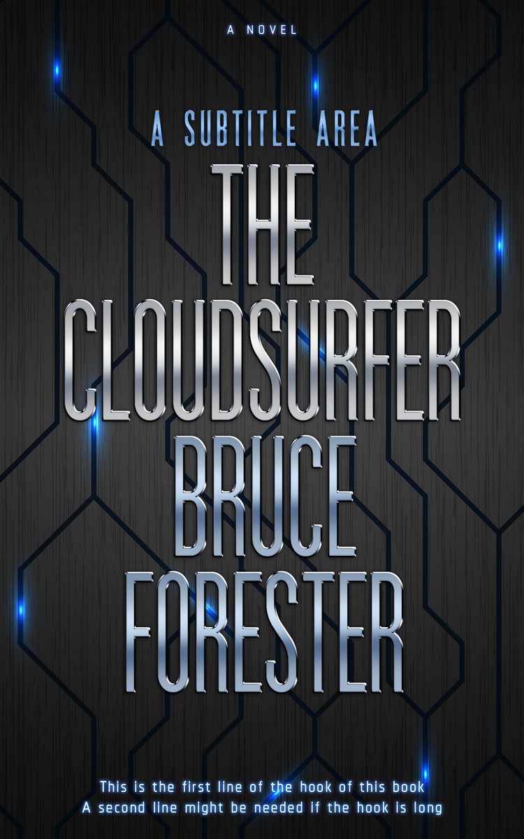 2D view of Premade Science Fiction Book Cover - Shark