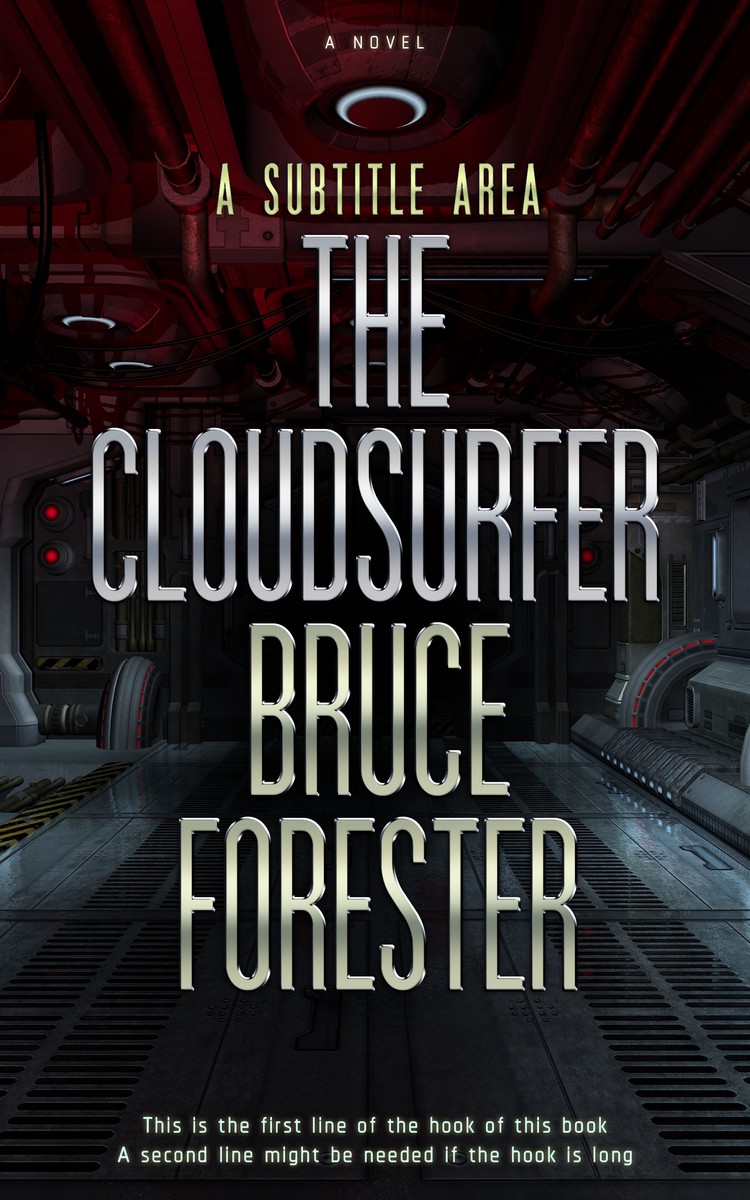 2D view of Premade Science Fiction Book Cover - Cocoa Brown