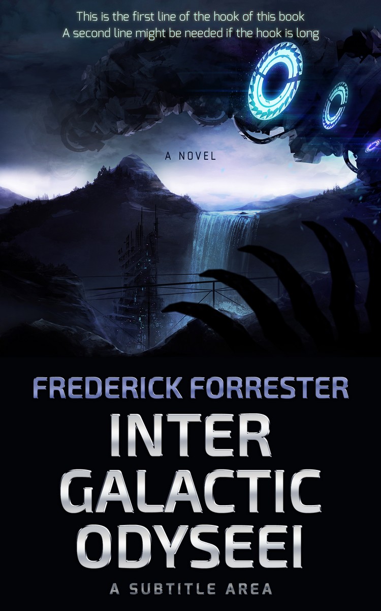 2D view of Premade Science Fiction Book Cover - Vulcan