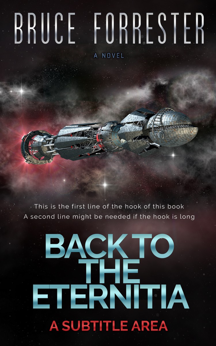 2D view of Premade Science Fiction Book Cover - Thunder