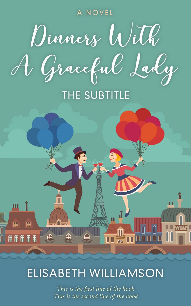 2D view of Premade Romance Book Cover - Patina