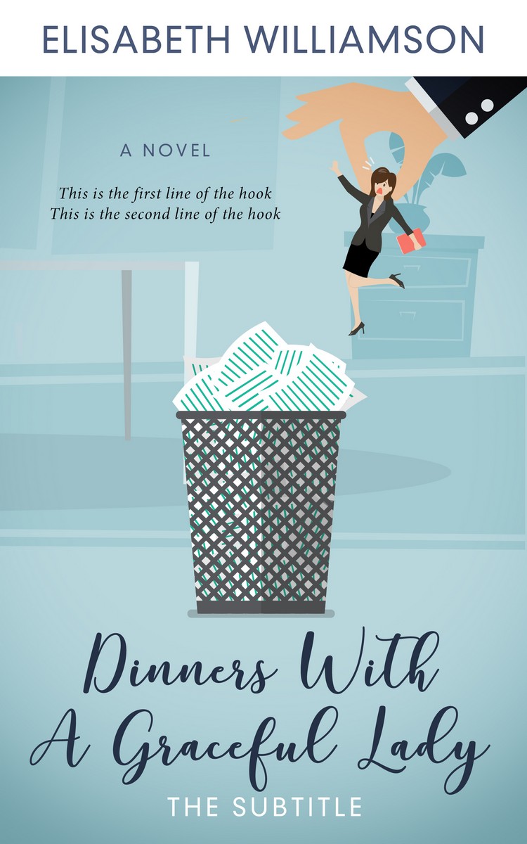 2D view of Premade Business Book Cover - Jungle Mist