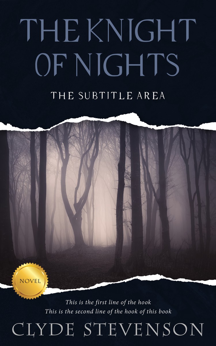 2D view of Premade Mystery & Thriller & Suspense Book Cover - Steel Gray