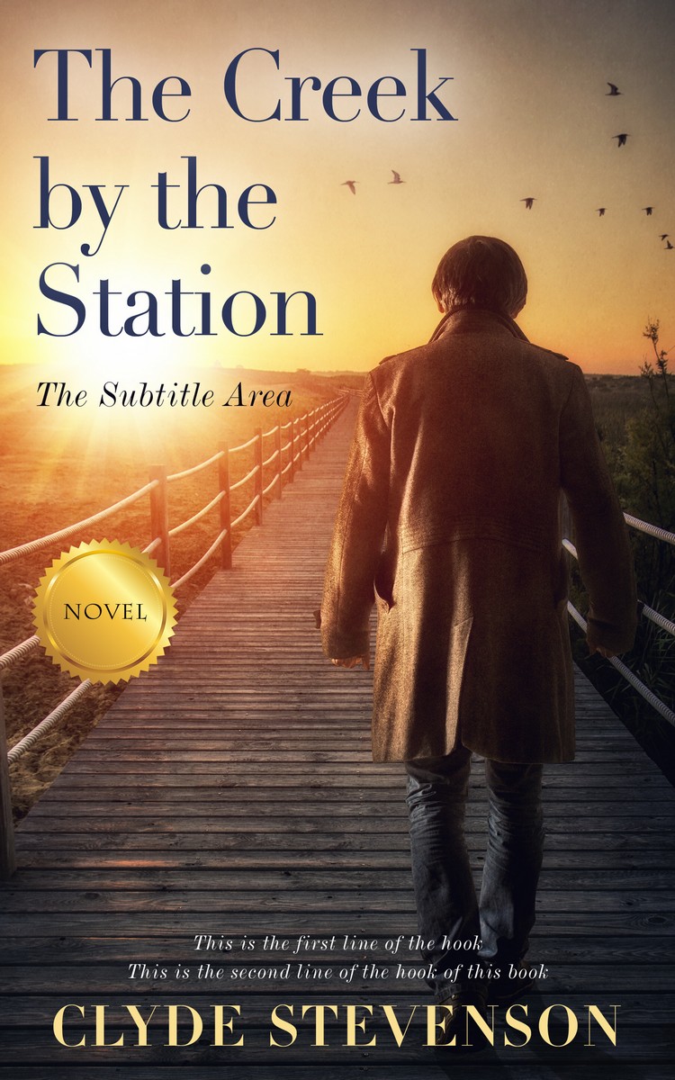 2D view of Premade Mystery & Thriller & Suspense Book Cover - Gold Sand