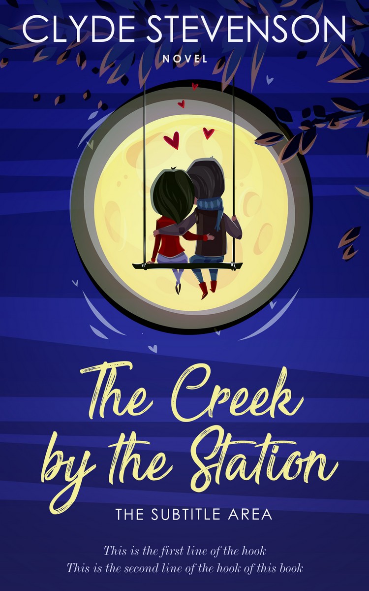 2D view of Premade Romance Book Cover - Astronaut