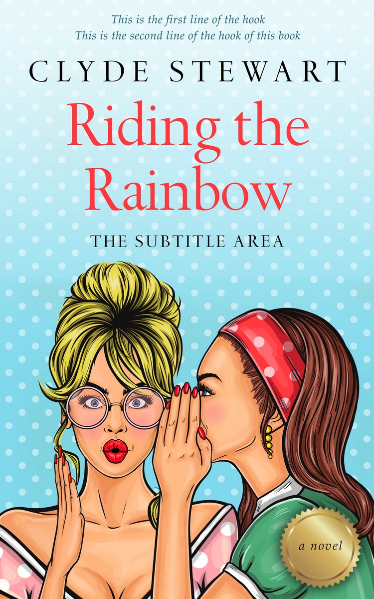 2D view of Premade Abstract Book Cover - Geyser