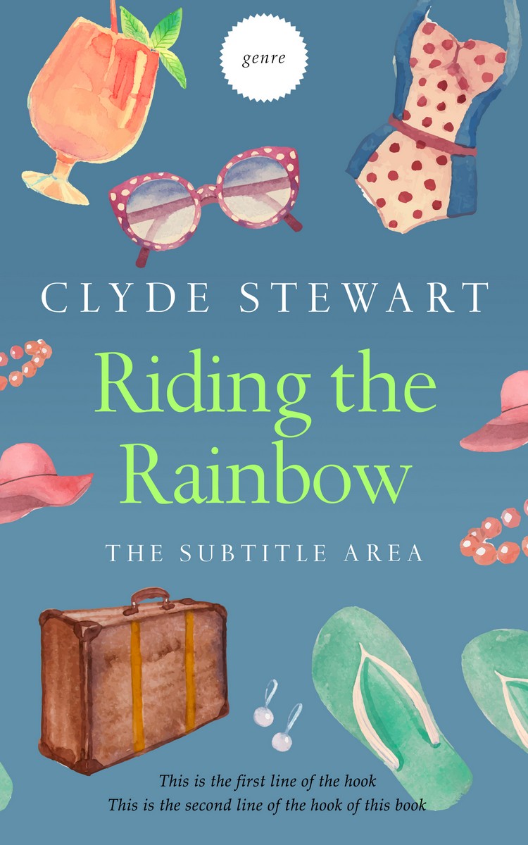 2D view of Premade Travel Book Cover - Horizon